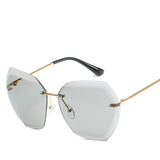 Luxury Fashion Rimless Sunglasses