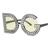 Fashion Crystal Diamond Round Sunglasses