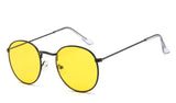 DJXFZLO Retro oval sunglasses