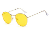 DJXFZLO Retro oval sunglasses