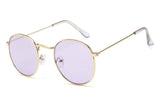 DJXFZLO Retro oval sunglasses