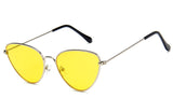Trendy Tinted Color Vintage Shaped Sun glasses