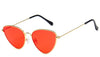 Trendy Tinted Color Vintage Shaped Sun glasses